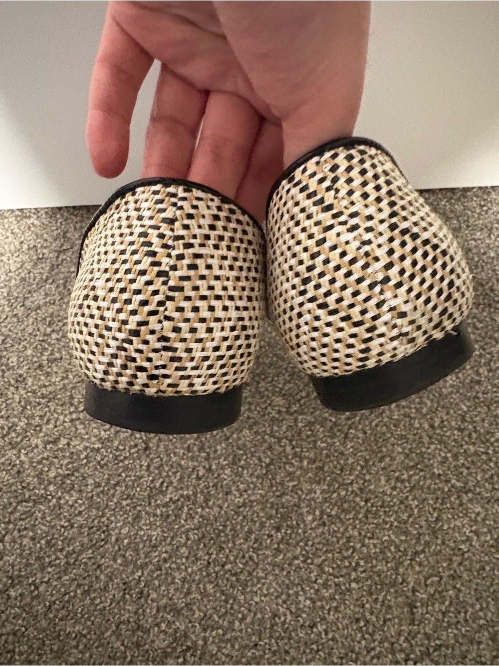 Isaac Mizrahi Cream Woven D'orsay Flats Women's Size 7 - Picture 11 of 13